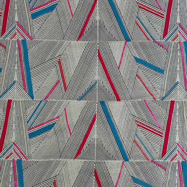 Deco Zigzag Embroidered Fabric